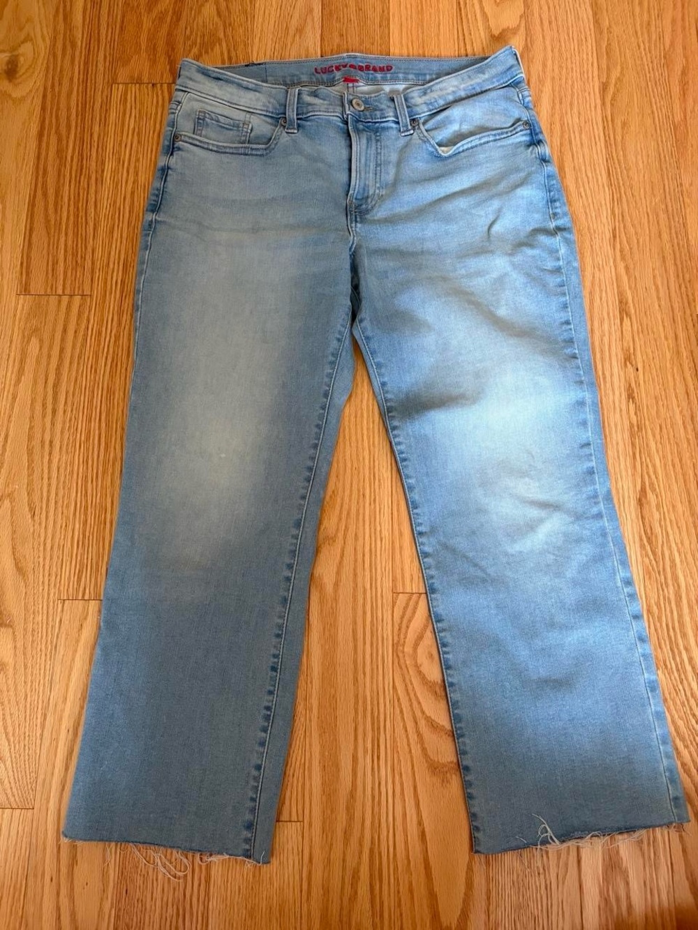 Lucky Brand Light Blue Wide Leg Crop Jeans